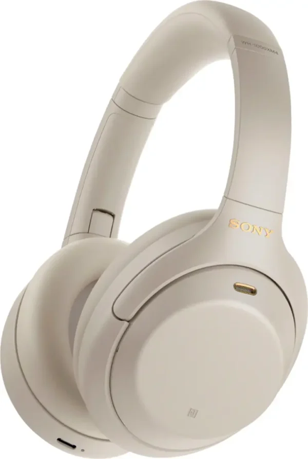Sony - WH1000XM4 Wireless Noise-Cancelling Over-the-Ear Headphones - Midnight Blue
