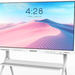 Interactive Smart Board for Classroom, 55” 8+128 GB Electronic Digital Whiteboard Built-in Android OS & Open App Ecosystem – 4K Touchscreen Smartboard for Home Office School Studio Display