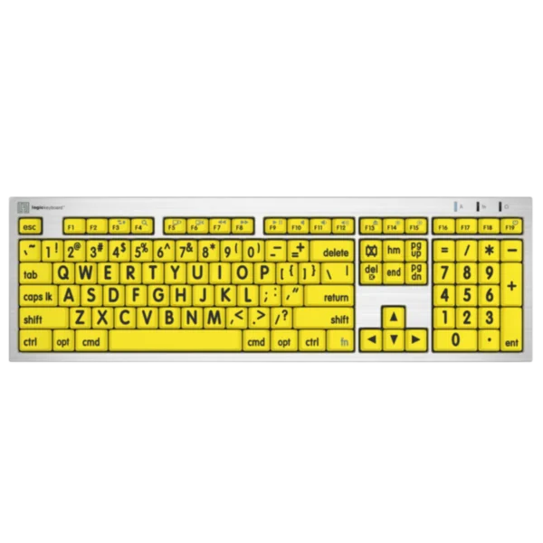 ALBA LargePrint Black on Yellow Keyboard - Mac